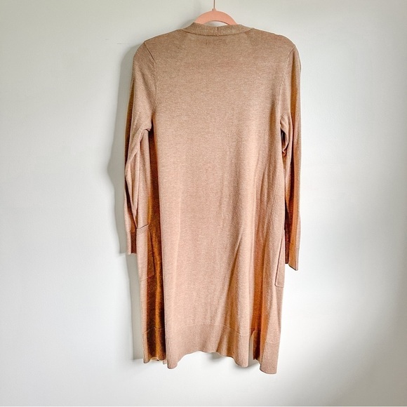Amazon Essentials Women's Lightweight Longer Length Open Cardigan Sweater Tan XS - Picture 7 of 9